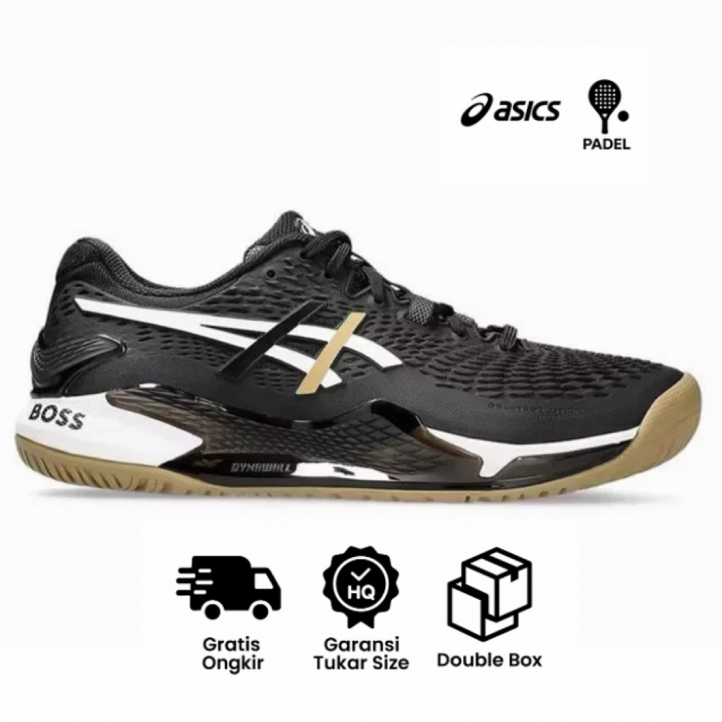 SEPATU TENIS X PADEL GEL RESOLUTION X HUGO BOSS BLACK CAMEL