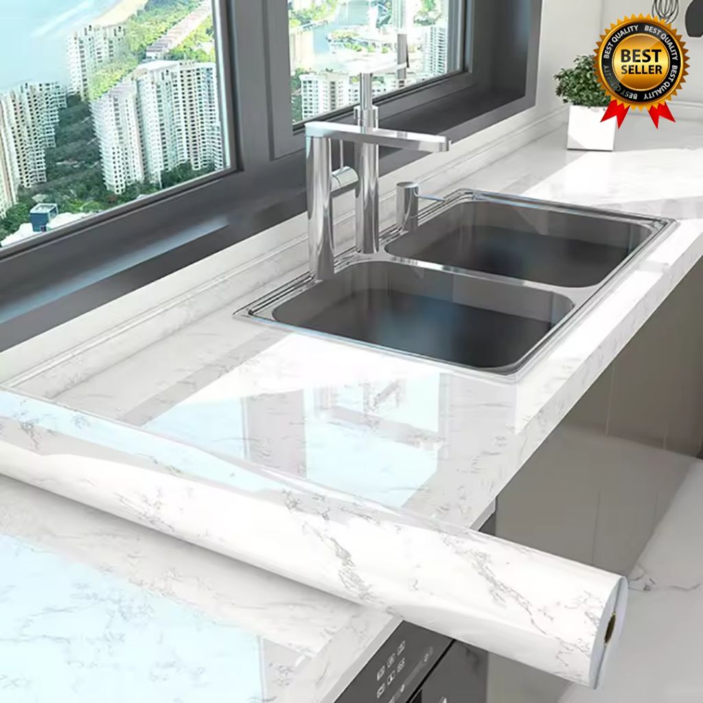 Wall Paper Stiker Dinding Marmer / VINYL Marbel Sticker / Wallpaper Motif Marmer