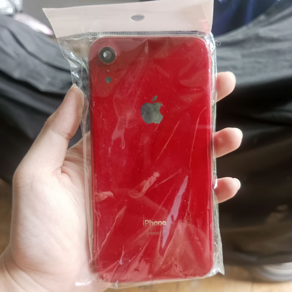 Housing Backdoor Iphone XR Merah MULUS