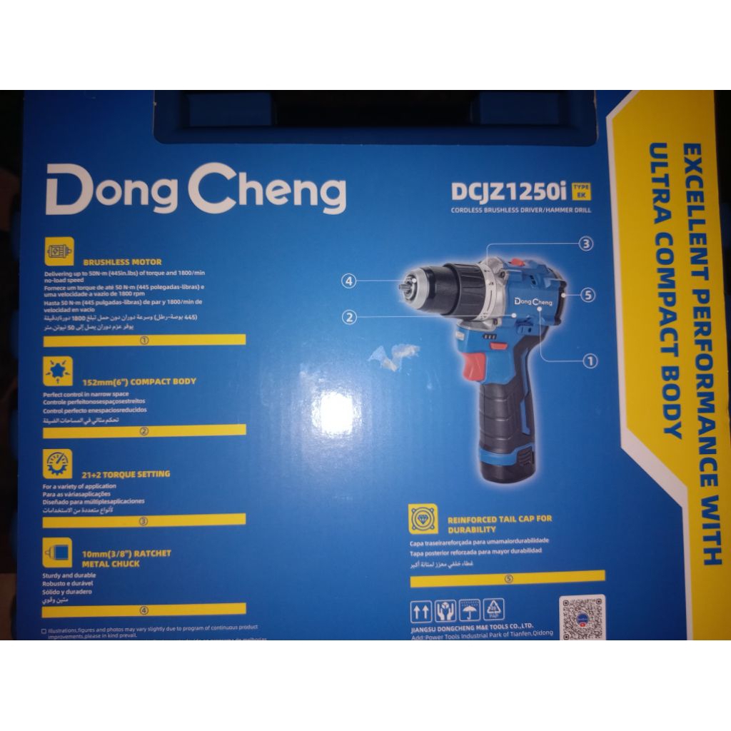 DongCheng mesin bor beton baterai DCJZ120i