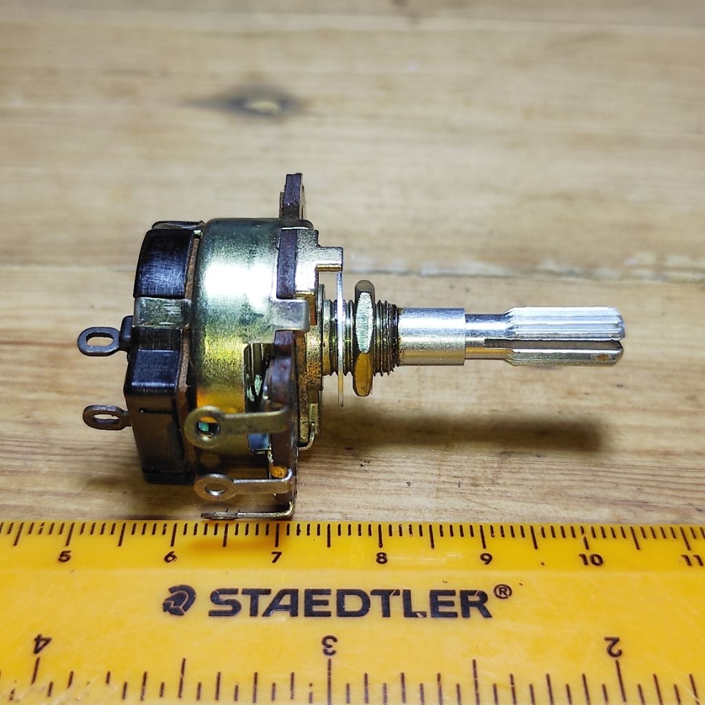 Potensio A10K A250K TBM Ori JAPAN CT dan Saklar ON/OFF NOS Vintage potensiometer MONO Jadul untuk ra