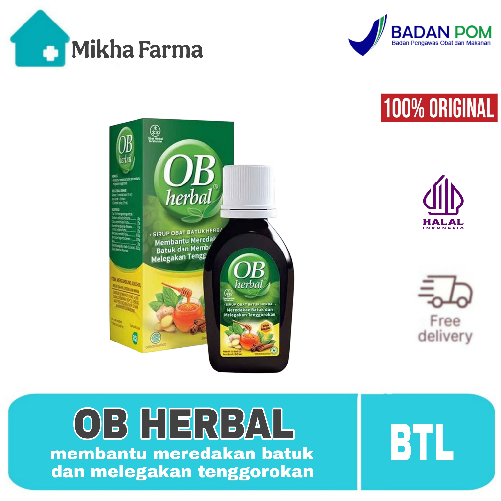 OB Herbal sirup - Obat Batuk Herbal