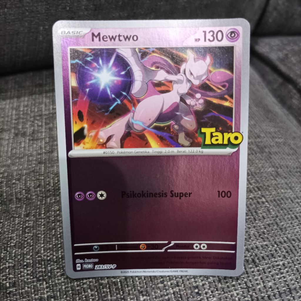 Pokemon indonesia TCG taro promo mewtwo 283/SV-P