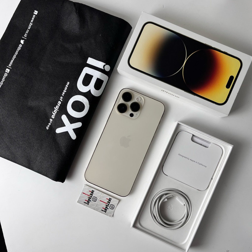 iPhone 14 Pro Max 128gb Gold iBox Mulus Like New Battery Health 87%