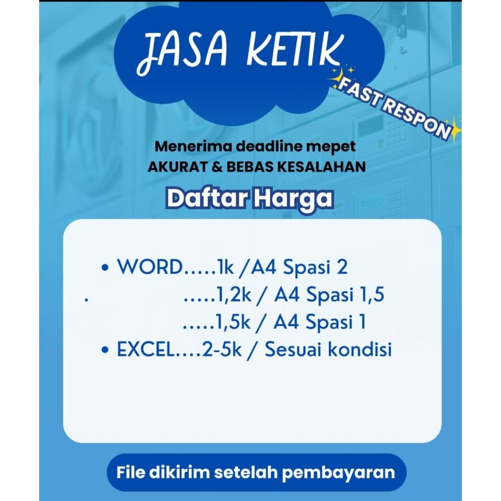 Jasa Joki ketik word excel