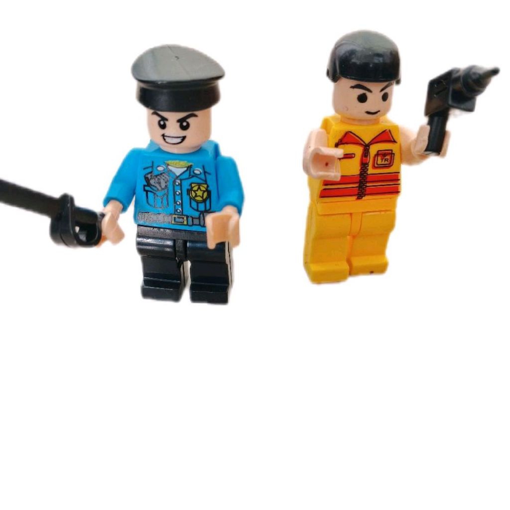 Minicraft Figure/ Robot Karakter susun Mini Set Figure Mainan Anak Laki-laki/Bongkar Pasang Figure a