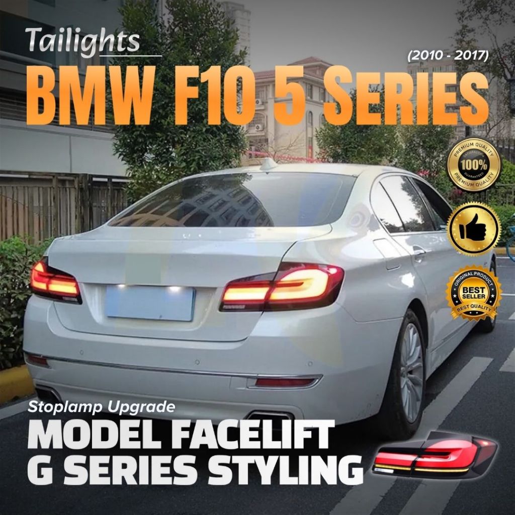 BMW F10 (2010 - 2017) 5 SERIES - LAMPU BELAKANG, STOP LAMP, STOPLAMP - UPGRADE MODEL FACELIFT - G SE