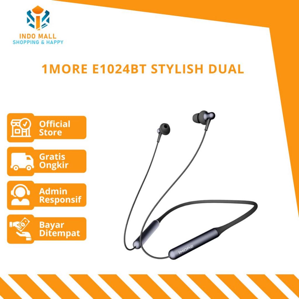 Stylish Dual-dynamic Driver BT In-Ear Headphones 1MORE E1024BT