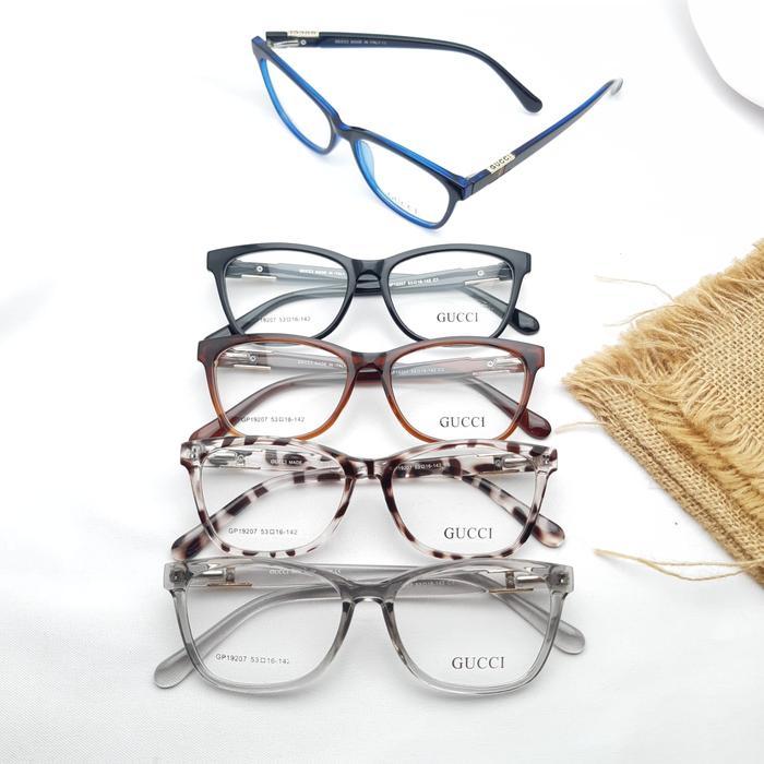frame plastik cat eye kotak wanita 19027