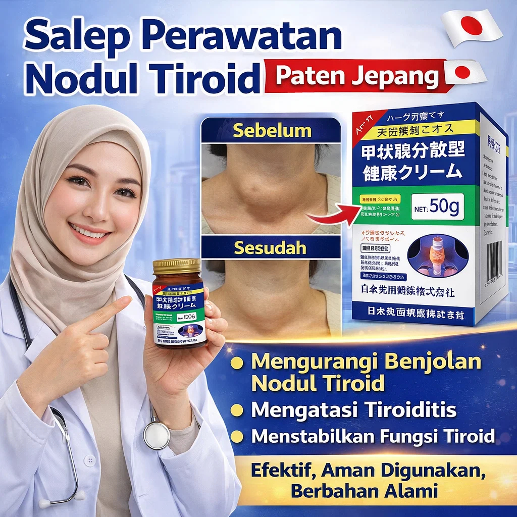 Krim pengobatan nodul tiroid Formula paten Jepang Anti-inflamasi dan pereda nyeri, formula herbal, k