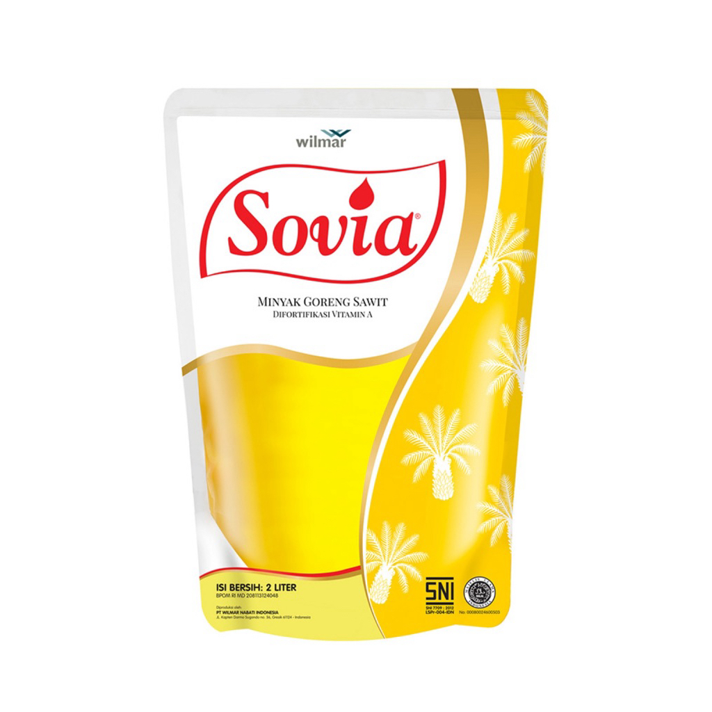 Sovia Minyak Goreng kemasan 2L x 1 pouch ~ PT. Wilmar