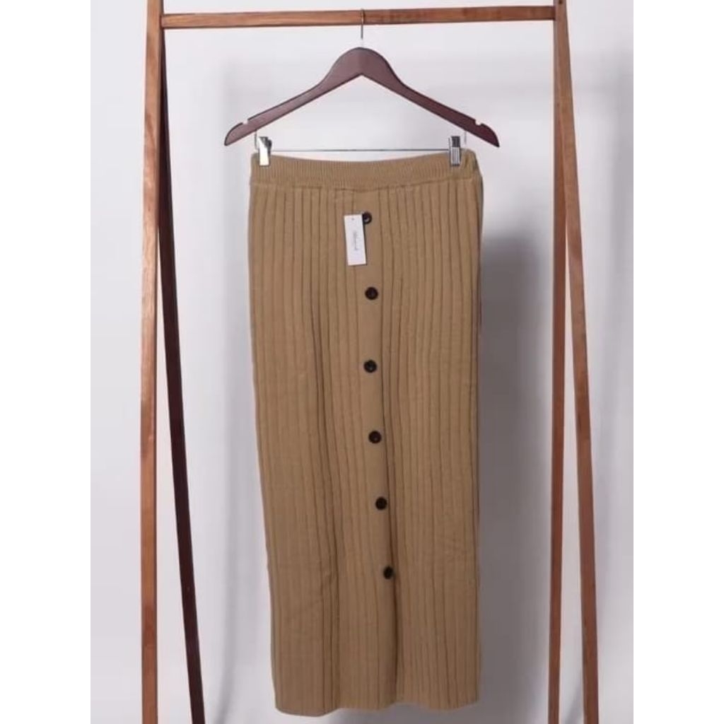 ROK RAJUT KANCING/ROK RAJUT PANJANG / ROK RAJUT PREMIUM