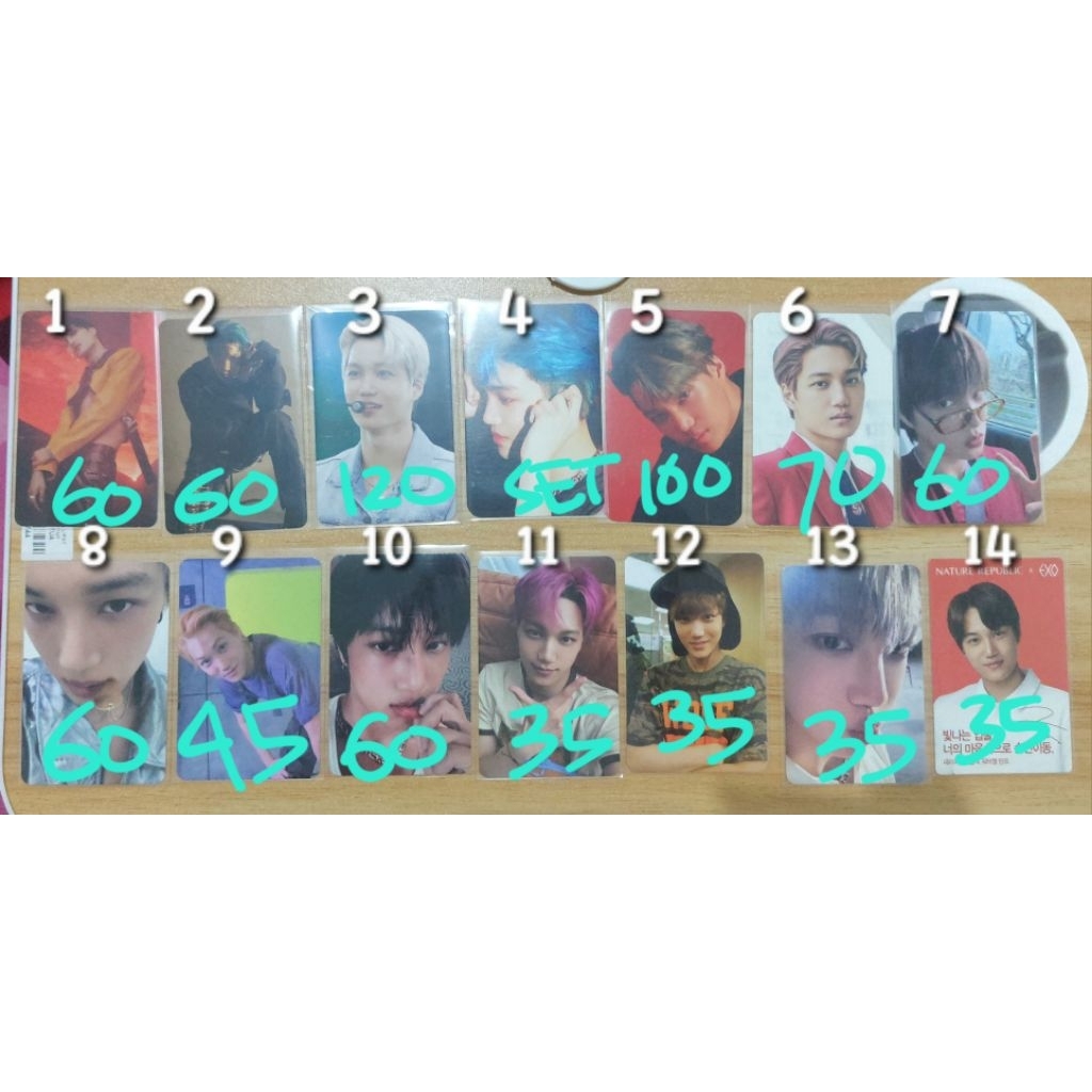 photocard exo kai official exploration md jas merah jasmer natrep kai manyun exist pob fansign kaion