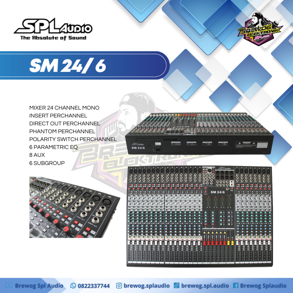 MIXER SPL SM 24 ORIGINAL BREWOG SPL AUDIO