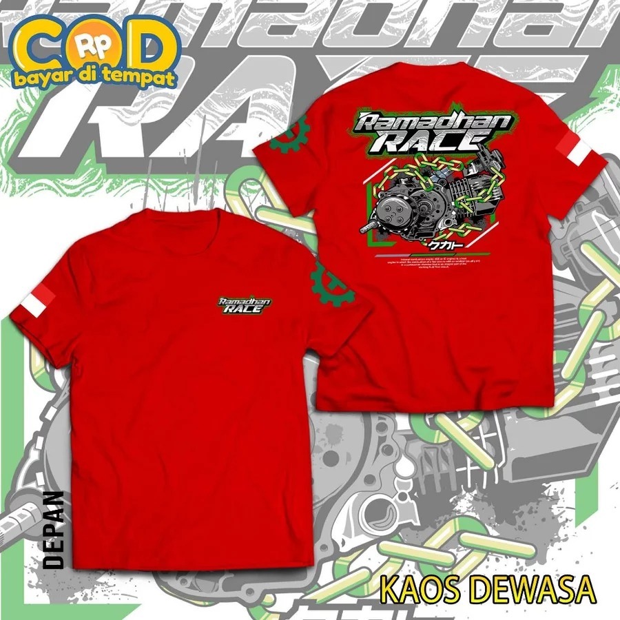 KAOS Ramadhan Race Mesin 2026 Racing KAOS DISTRO Ramadhan Race Mesin 2026 Racing PRIA WANITA