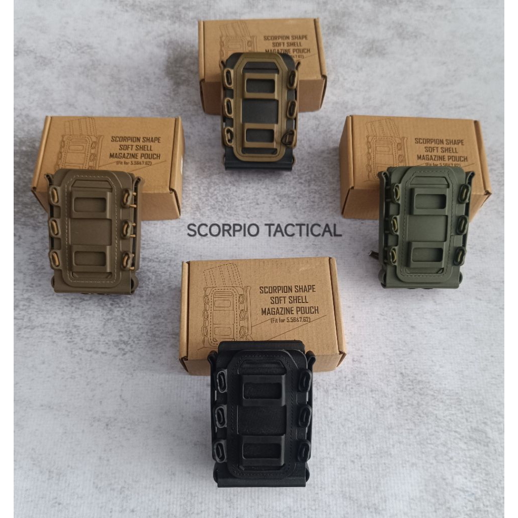 POUCH MAGAZINE TACTICAL LARAS PANJANG DAN LARAS PENDEK