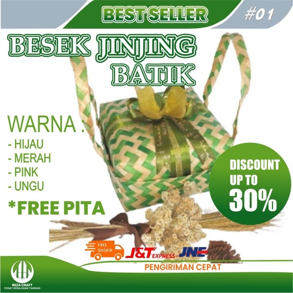 besek jinjing batik PREMIUM ukuran 20X20X7 CM FREE PITA + KERTAS RENDA | BOX HAMPERS | HAMPERS LEBAR