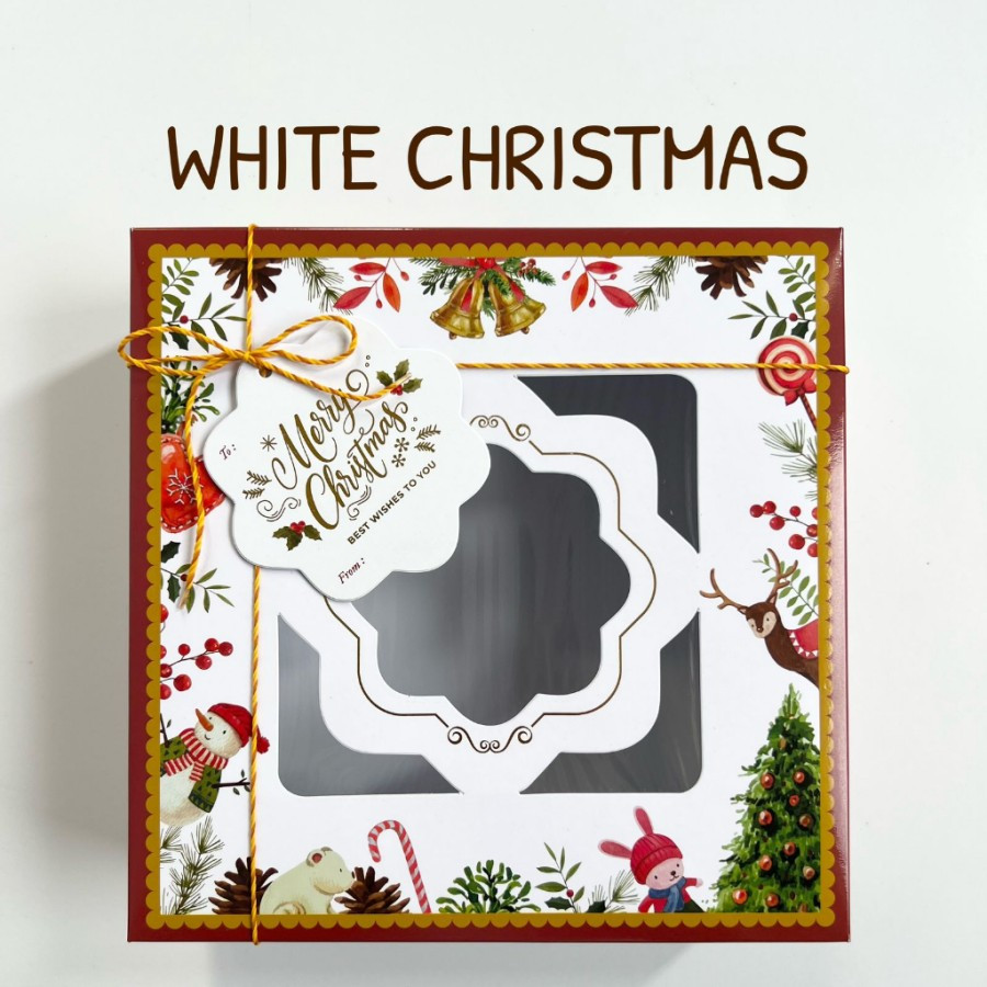 Dus Natal White Christmas Uk.20x20x7