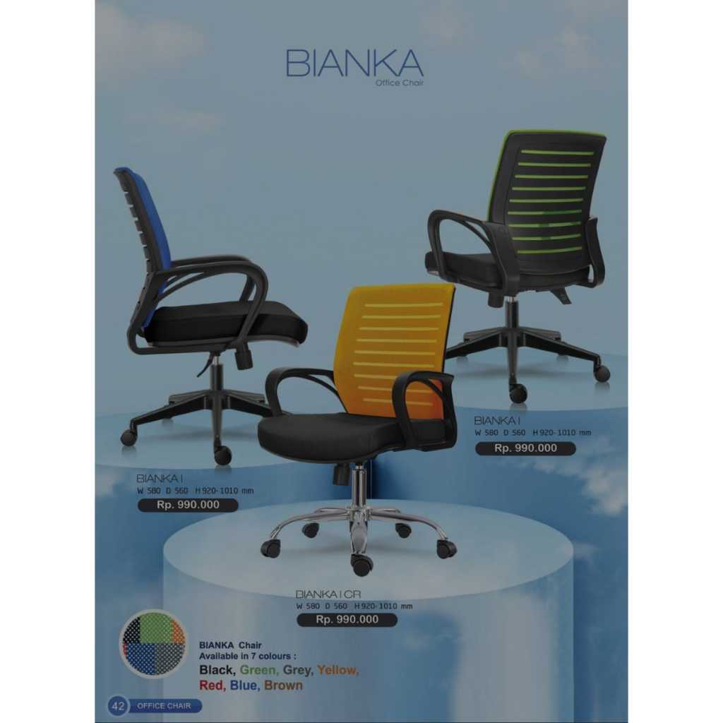 Kursi Kantor / Kursi Kerja / Kursi Staff / Kursi Rapat / Kursi MeetingIndachi Inco Type Bianka I (KA