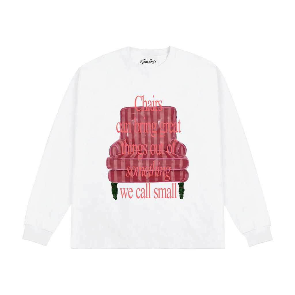 TS-Cencitive Chairs Longsleeve White