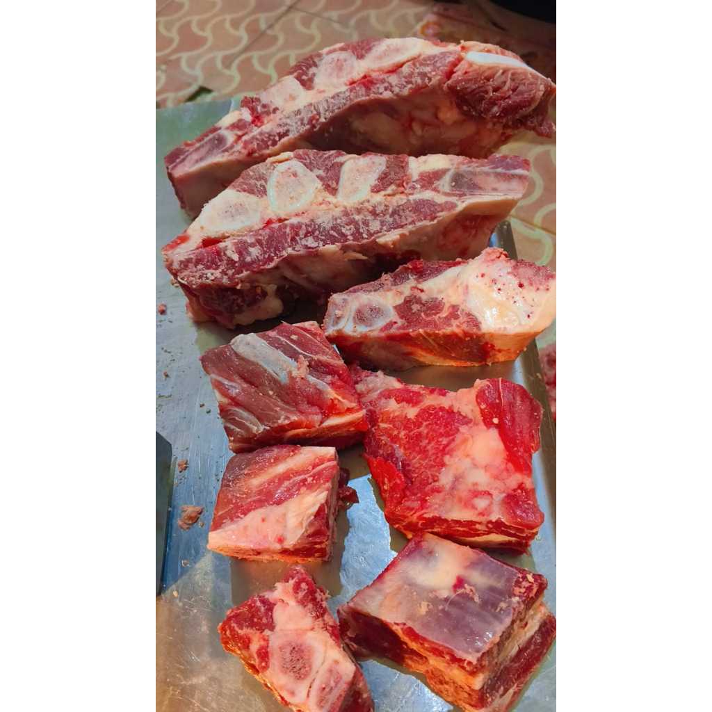 Daging Iga Sapi 1 kg - Segar, Empuk, Siap Masak