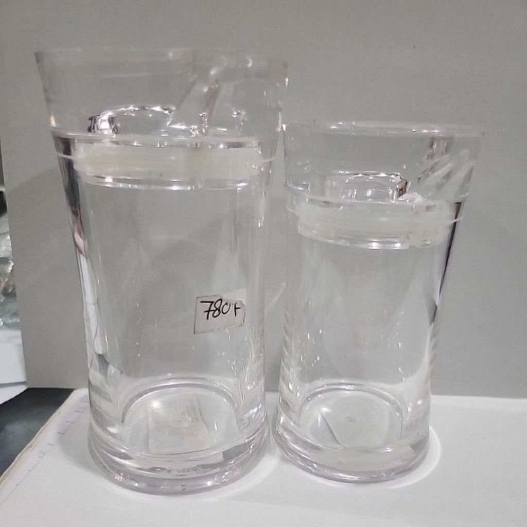tempat kecap akrlik soy dispenser besar kecil honey dispenser wadah madu wadah gula pasir tempat cuk