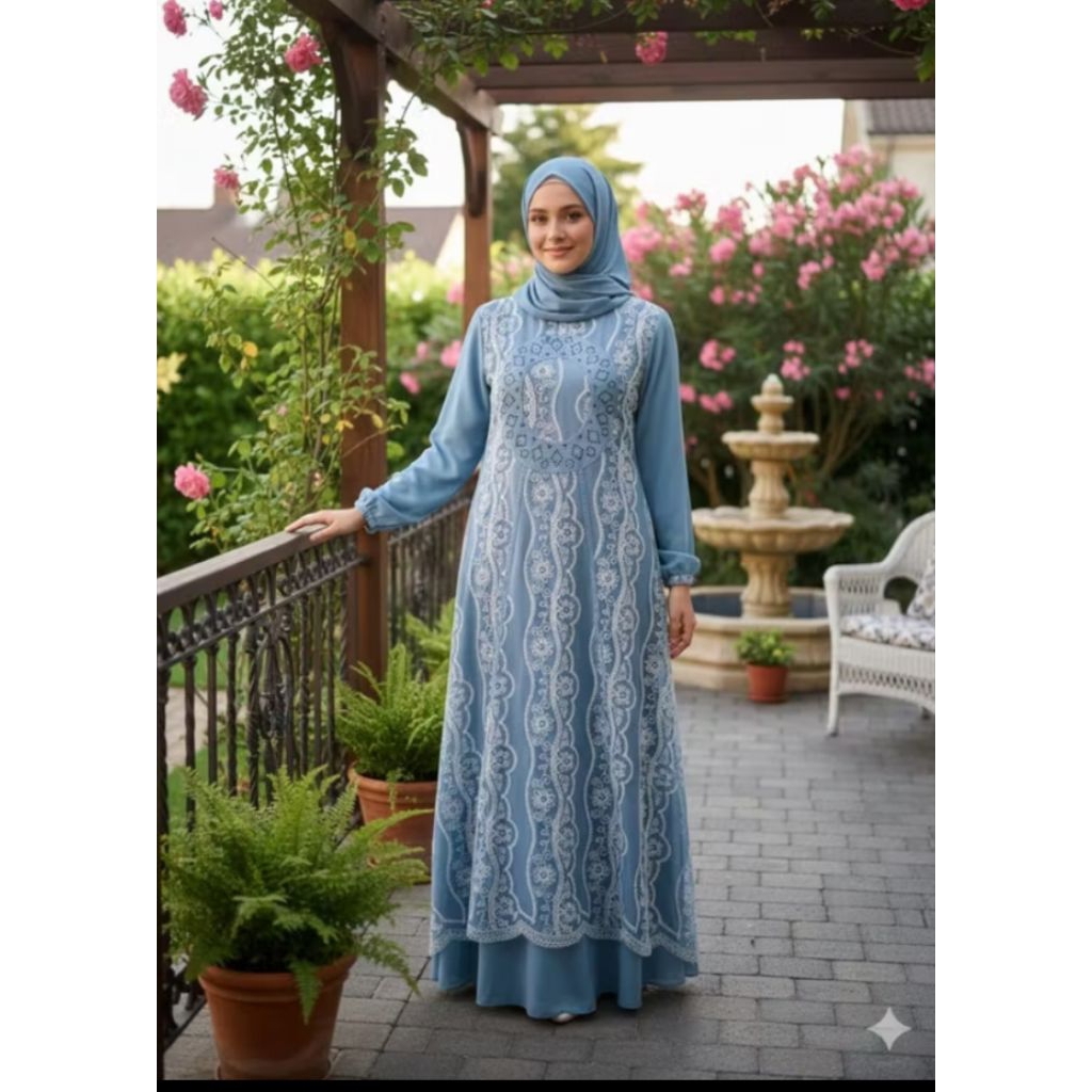 gamis abang adek premium, gamis AA