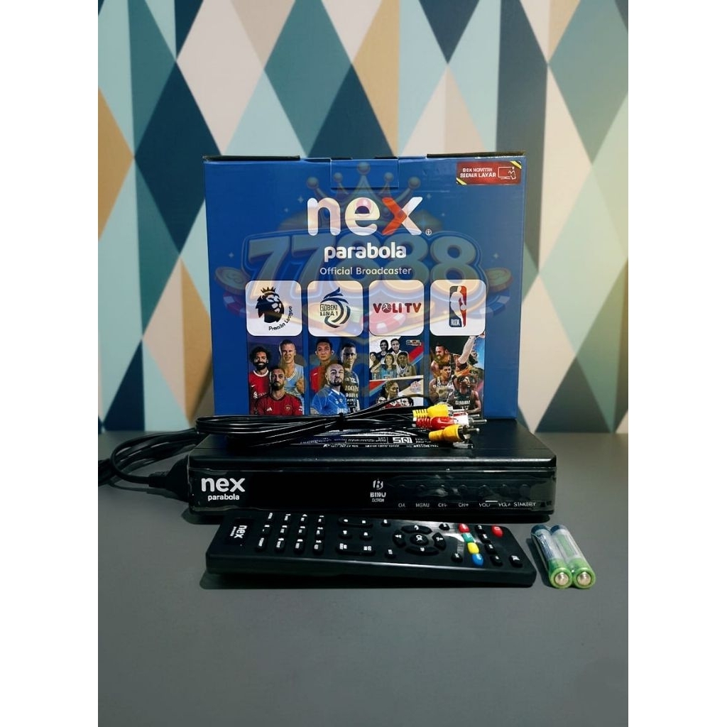 RECEIVER NEX PARABOLA BIRU HYBRID C BAND KU BAND