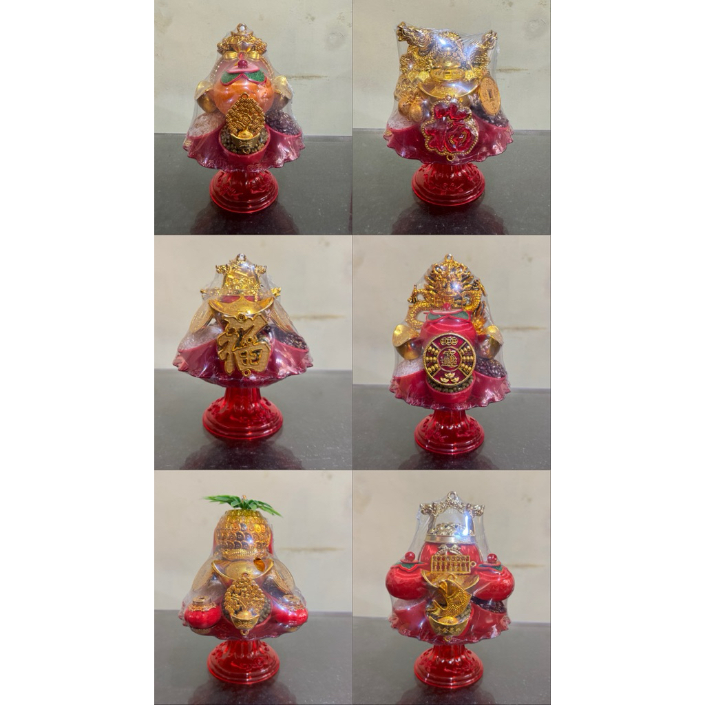 Hiasan Gokok / Ngokok untuk Sembahyang imlek 7 Motif berbeda melambangkan keberuntungan dan Rezeki m