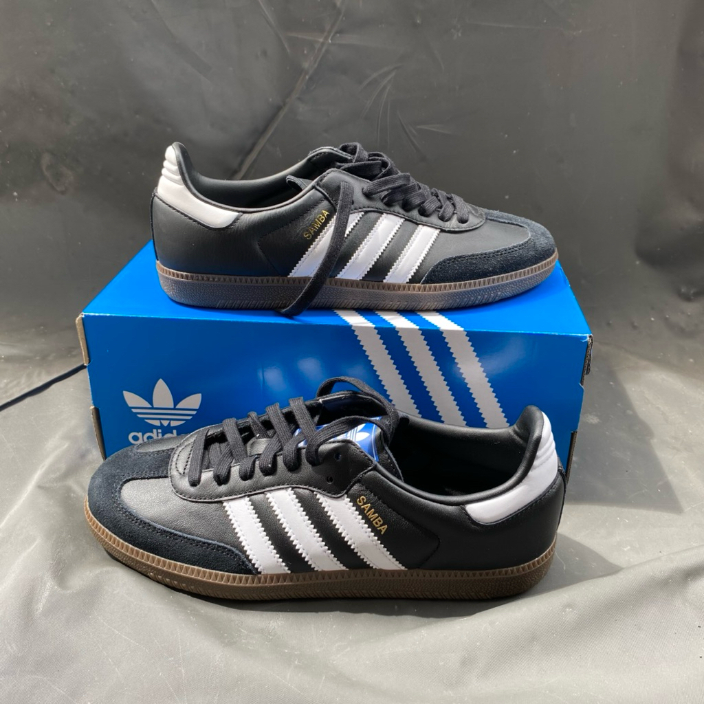 ADIDAS ORIGINAL SAMBA OG BLACK AND WHITE B75807
