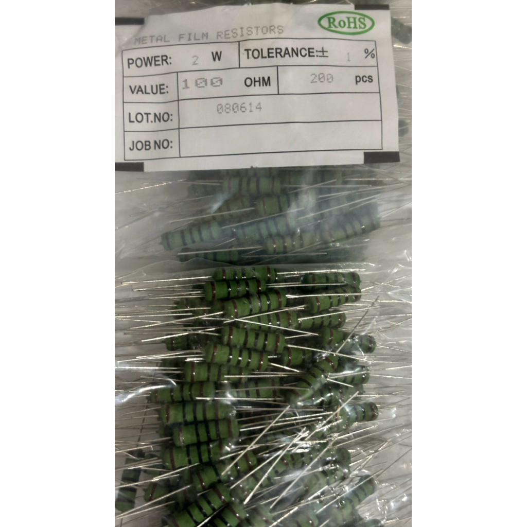 Resistor 100 ohm 2 watt / resistor 100 Ohm 2w