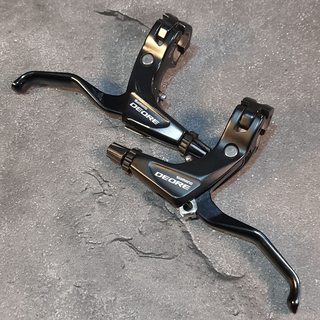 Shimano Deore Brake Lever BL-T610 Pair For V Brake - Tuas Rem Shimano Deore T610 Untuk V-Brake Sepas