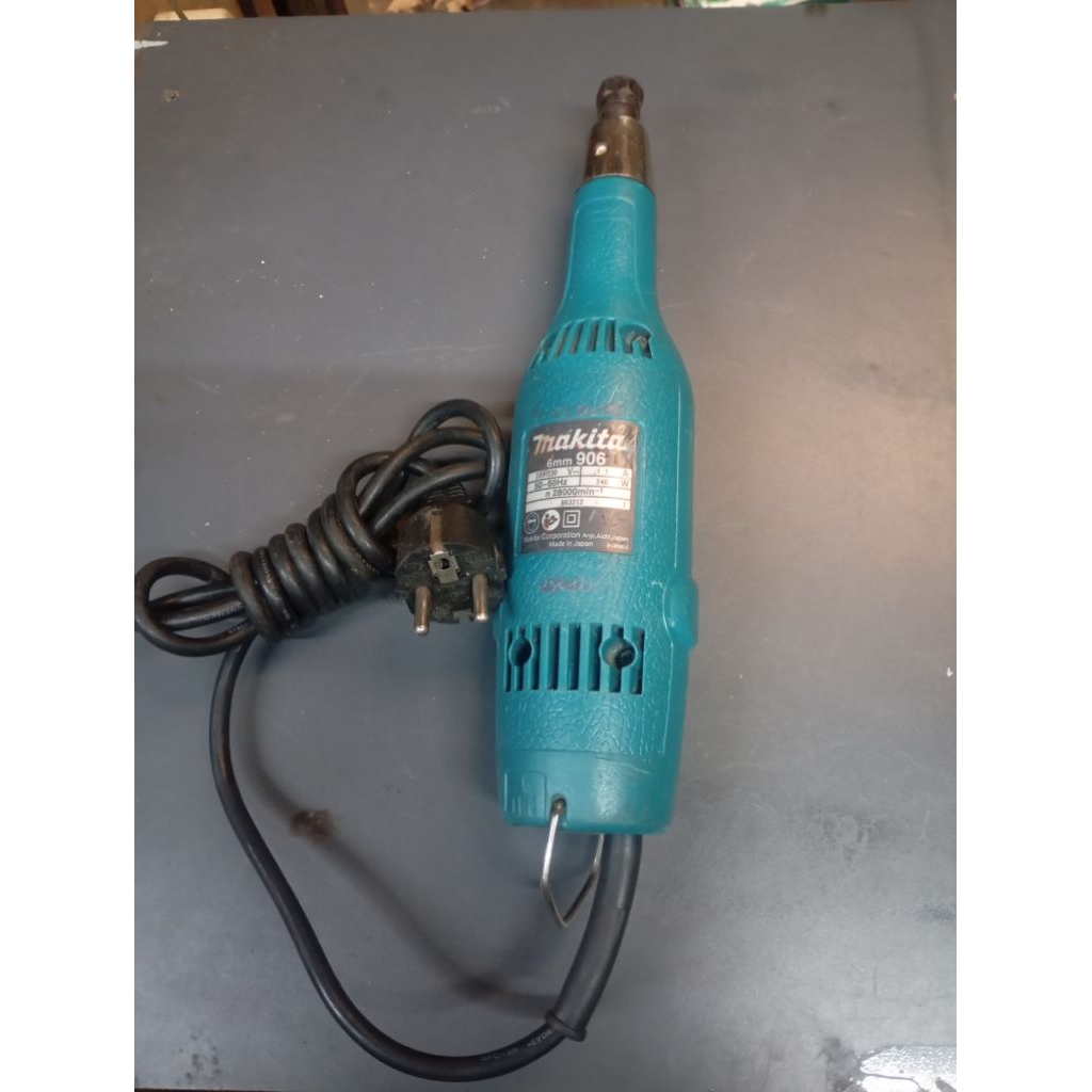 Mesin gerinda botol 6 mm 906 merk makita (bekas)