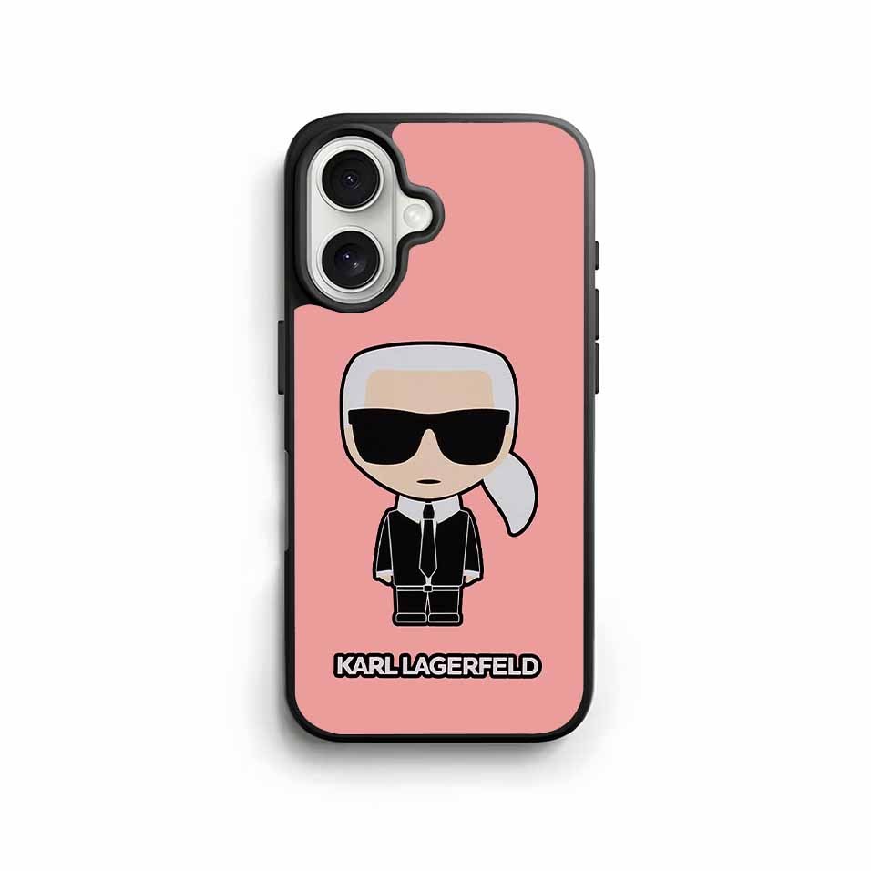 iPhone Case Karl Lagerfeld Hybrid Rubber for 17 Pro Max 16 15 14 Plus 13 12 Mini 11 KL009