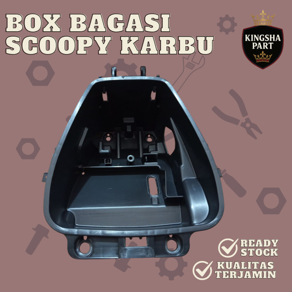 Box Bagasi Honda Scoopy Karbu Box Bagasi Bawah Jok Scoopy Karbu Bok Bagasi Helm Scoopy Karbu KYT