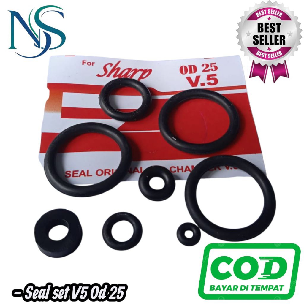 oring seal set v5 0d 25 | sil set v5 od 25 merah