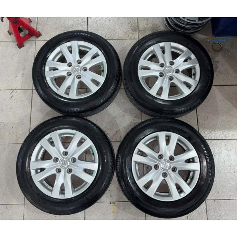VELG MOBIL ORI STD ERTIGA RING 15 PCD 5X114 + BAN 4PCS PELEK