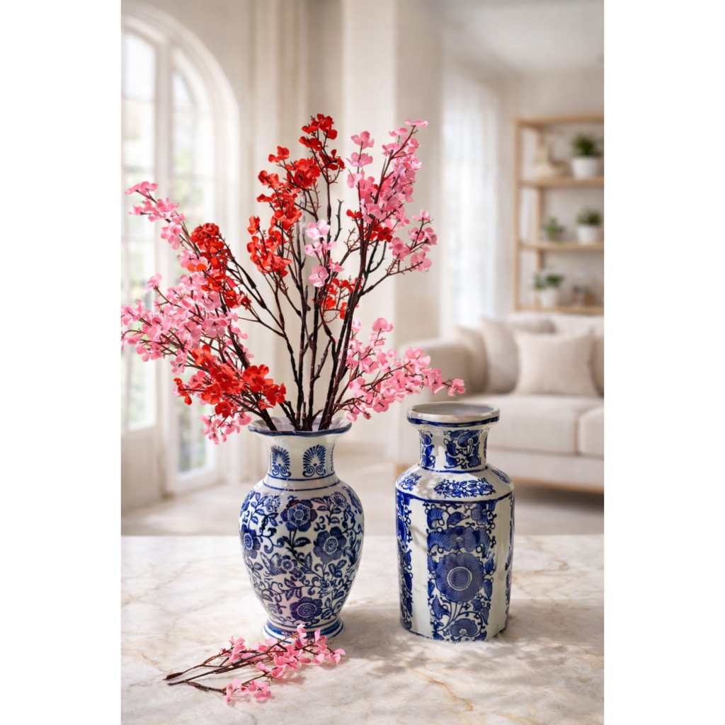 Vas Keramik Bermotif Vas Keramik Bercorak Vas Keramik Hias Keramik Biru