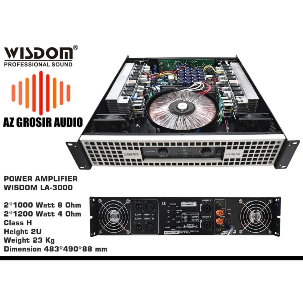 power amplifier wisdom la 3000 power Wisdom la3000 power wisdom 2 Chanel class h