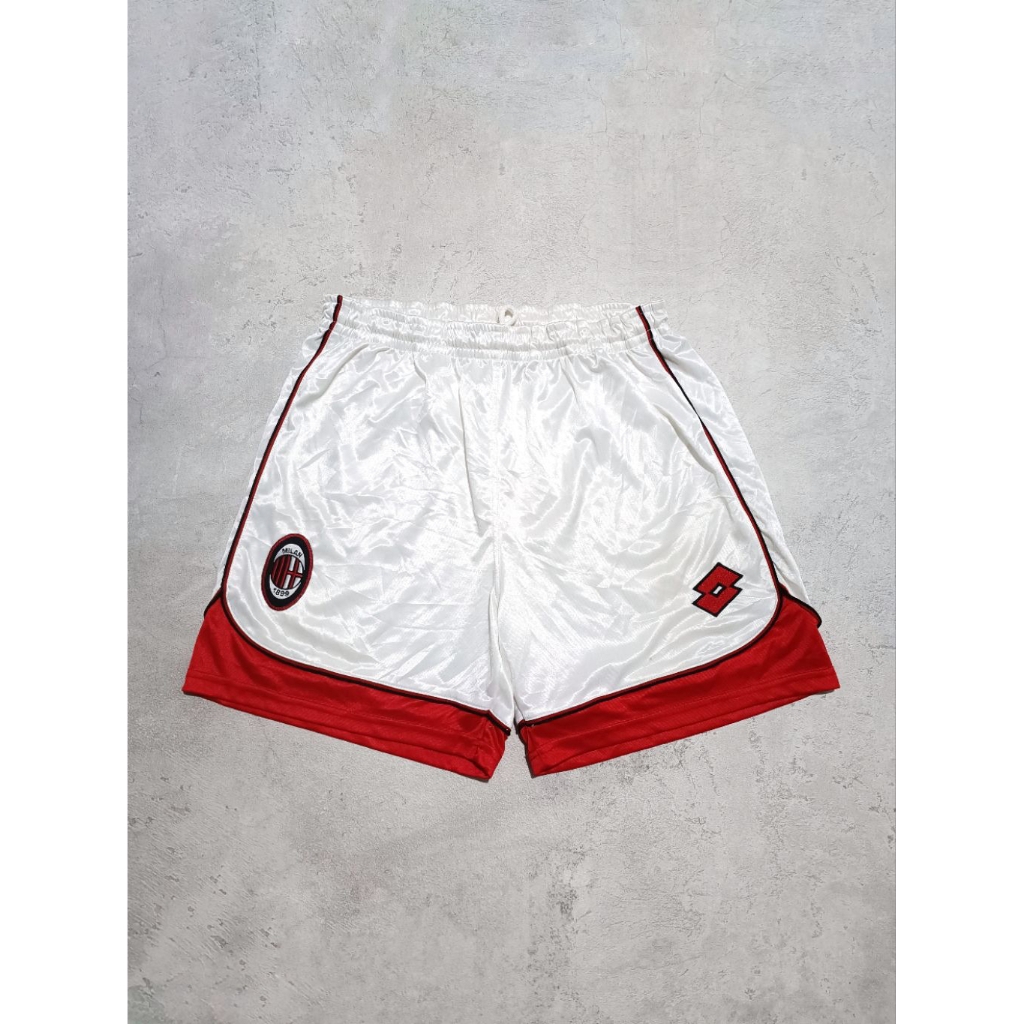 celana pendek vintage AC MILAN 1996 1997 Away by lotto