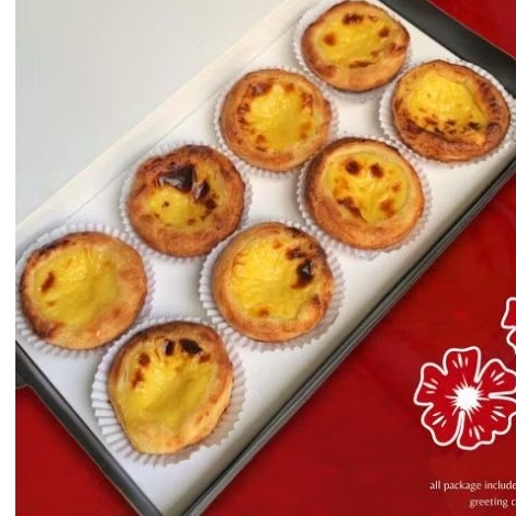 Cny hampers 2026 -  Portuguese egg tart Regular 8pcs