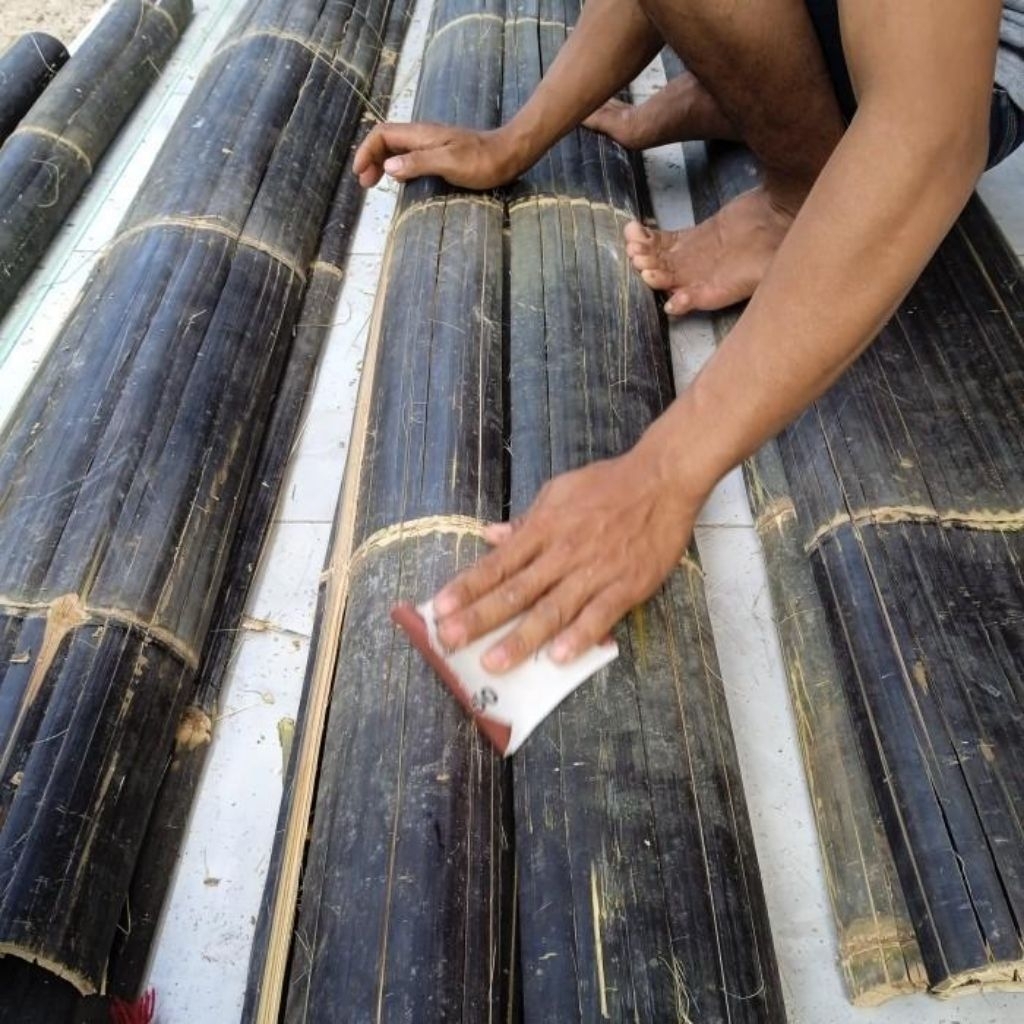 talupuh bambu hitam panjang 100cm