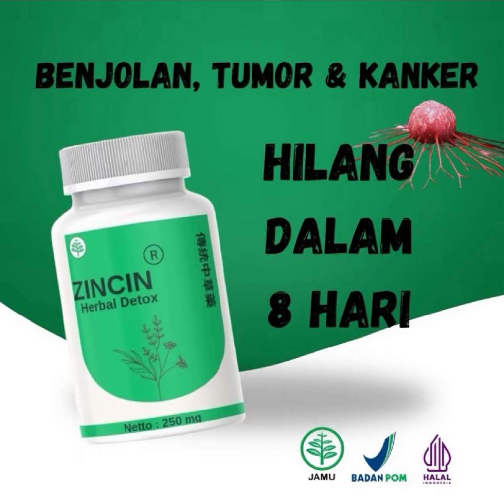 ZINCIN Obat Herbal Kanker | Tumor | Benjolan | Miom | Polip Hidung | Kanker Payudara | Kista