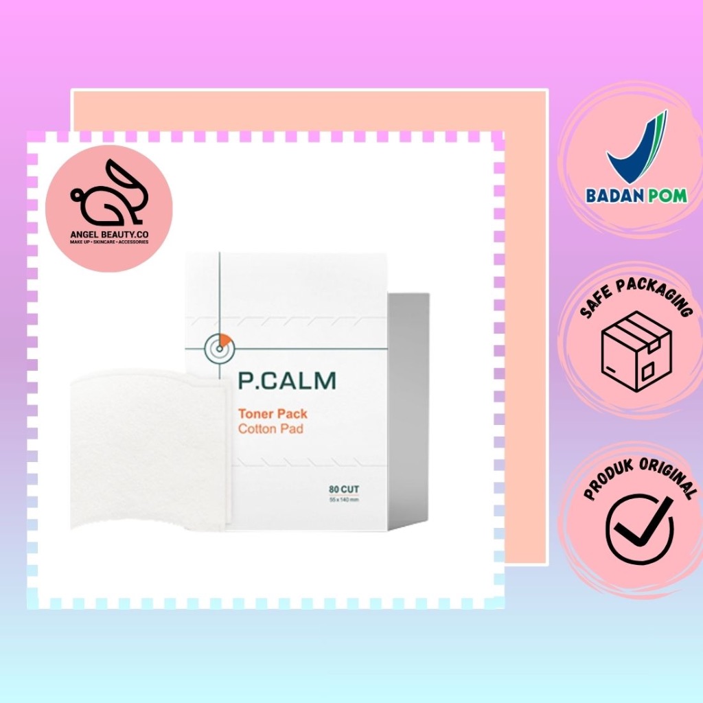 [ANGELBEAUTY.CO] P.CALM - TONER PACK COTTON PAD 80 CUT
