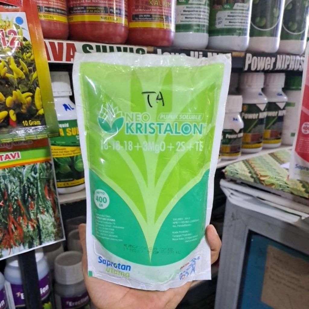 Pupuk Kristalon Hijau 400gr Kristalon