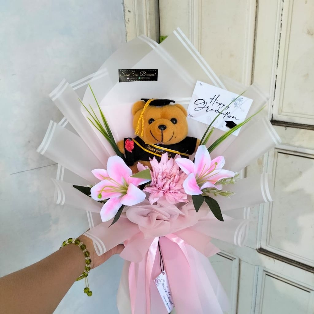 (Free Kartu Ucapan) BUKET WISUDA | BUKET GRADUATION | BUKET BONEKA