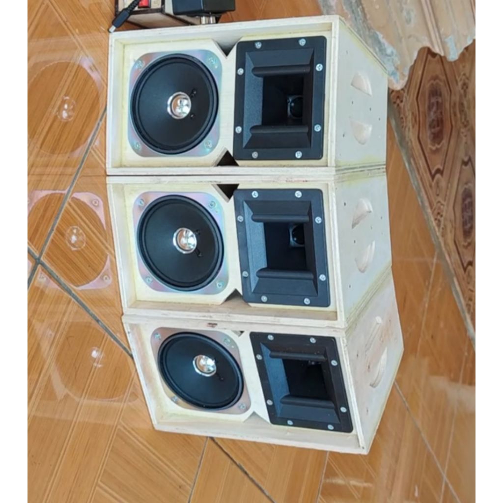miniatur sound system gantung line array 3 x 4 inch sub 2 x 6 inch