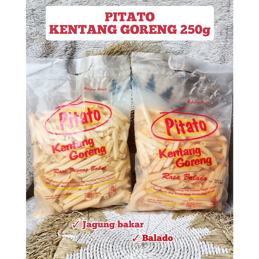 JAJANAN PITATO KENTANG /NET TARO/WUENAKE /PERDANA PILLOW /SARANG MADU/Stik bawang/EMPING/Pisang koin