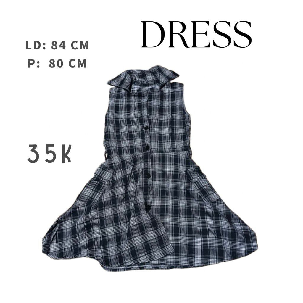 preloved dress wanita flanel