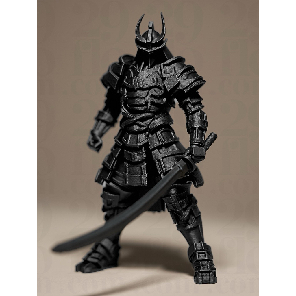 Samurai Warrior Figurine - Patung Pajangan Samurai Jepang - Action Figure Bushido Art - Dekorasi Mej
